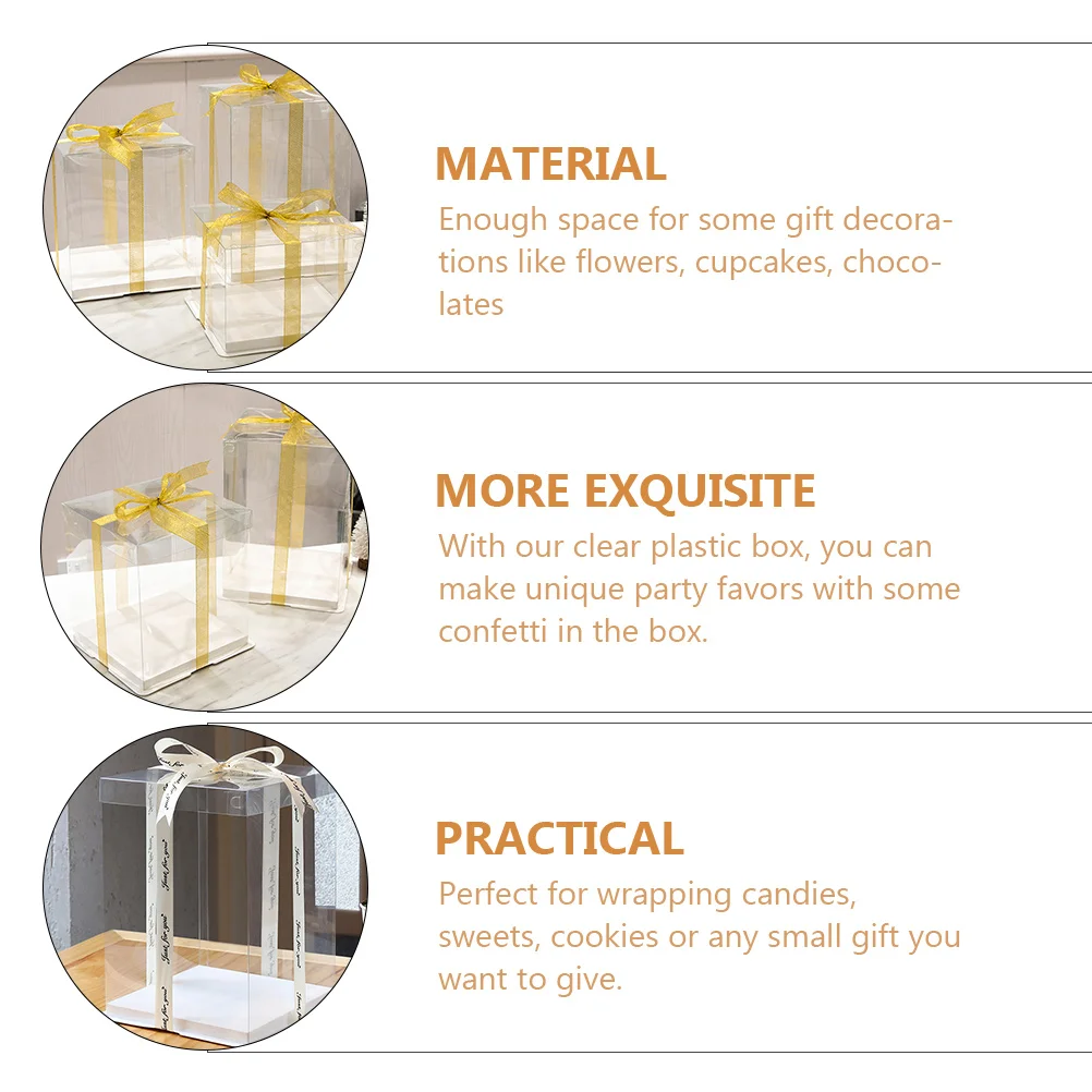 Cake Box Boxes Containers Clear Carrier Tall Transparentbirthday Pastry Gift Dessert Display Packaging Dome Muffins Holder
Cake Box Boxes Containers Clear Carrier Tall Transparentbirthday Pastry Gift Dessert Display Packaging Dome Muffins Holder