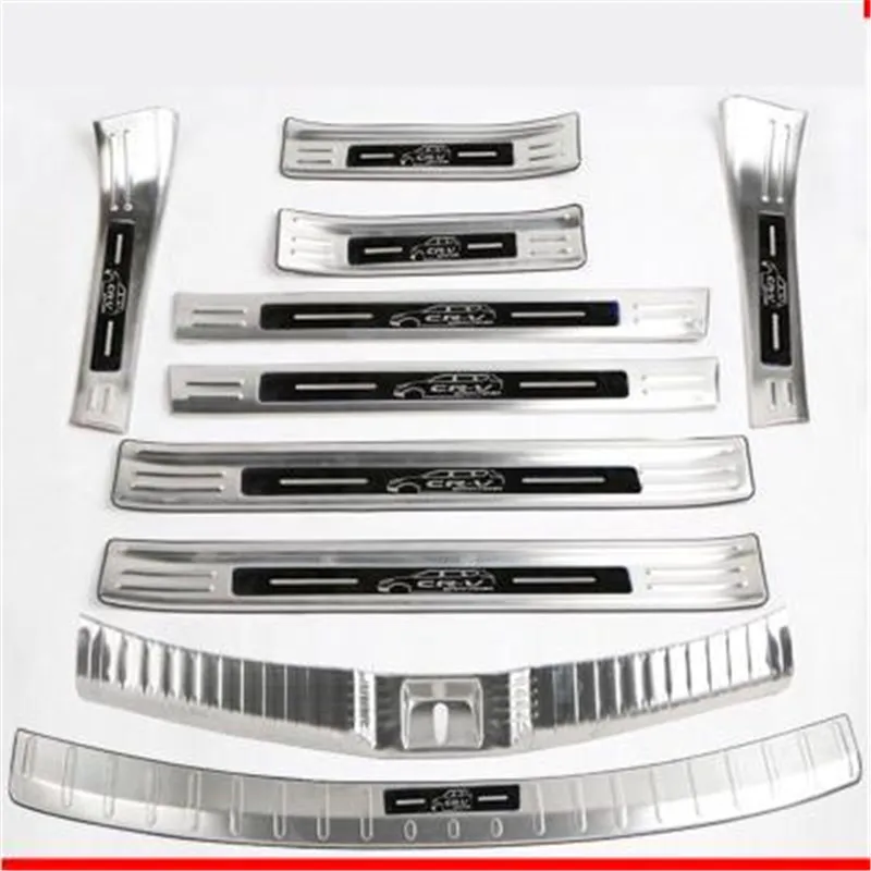 door sill Scuff Plate Rogue Steel Rear Bumper Protector Sill Trunk Guard Cover Trim Car Accessories for CRV CR-v 2017 2018 2019
door sill Scuff Plate Rogue Steel Rear Bumper Protector Sill Trunk Guard Cover Trim Car Accessories for CRV CR-v 2017 2018 2019