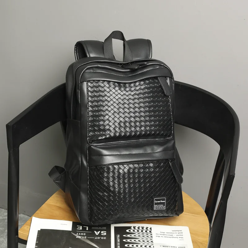 New Fashion Backpack Men Luxury Braided Leather Men's Backpack Business Travel Laptop Backpack Male High Capacity School Bag
New Fashion Backpack Men Luxury Braided Leather Men's Backpack Business Travel Laptop Backpack Male High Capacity School Bag