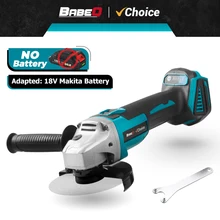 125mm M14 Brushless Cordless Electric Angle Grinder Cutting Machine DIY Woodworking Polisher Power Tool For Makita 18V Battery