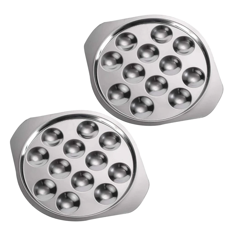 4 Pcs Snail Dish Plate Restaurant Serving Dish Heat Resistant Mushroom Escargot Dinner Stainless Steel Round Snail Plate
4 Pcs Snail Dish Plate Restaurant Serving Dish Heat Resistant Mushroom Escargot Dinner Stainless Steel Round Snail Plate