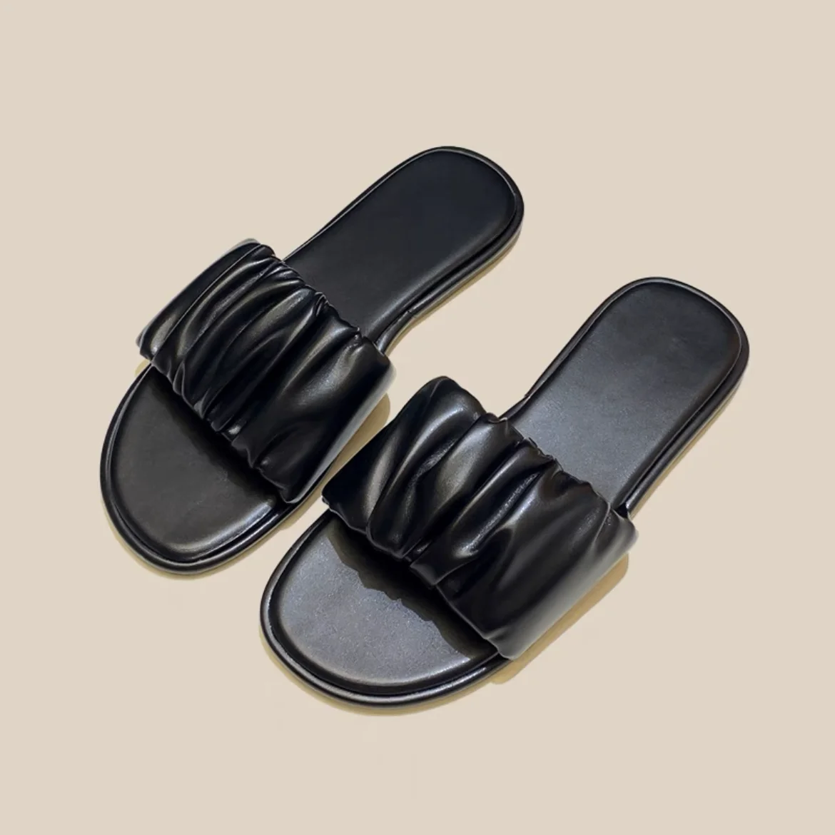 NIGO Fashionable Flat Bottomed Leather Slippers #nigo21132
NIGO Fashionable Flat Bottomed Leather Slippers #nigo21132