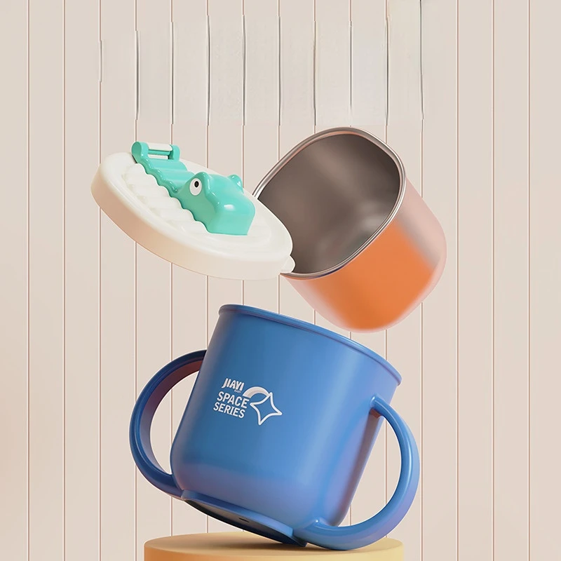 Милая чашка для молока из нержавеющей стали с ручкой для детей, чашка для питья для обучения, градуированная чашка, соломенная чашка, Детски...
Милая чашка для молока из нержавеющей стали с ручкой для детей, чашка для питья для обучения, градуированная чашка, соломенная чашка, Детски...