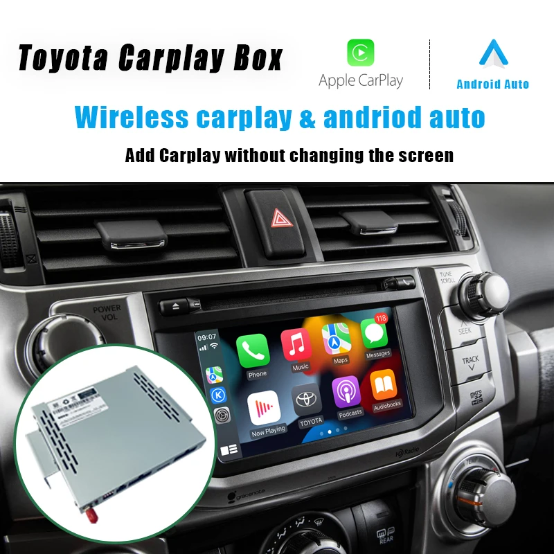 Wireless Apple Carplay Android Auto Decoder For TOYOTA Series 2014-2020 Support Mirroring Navigation Reverse Camera Car
Wireless Apple Carplay Android Auto Decoder For TOYOTA Series 2014-2020 Support Mirroring Navigation Reverse Camera Car