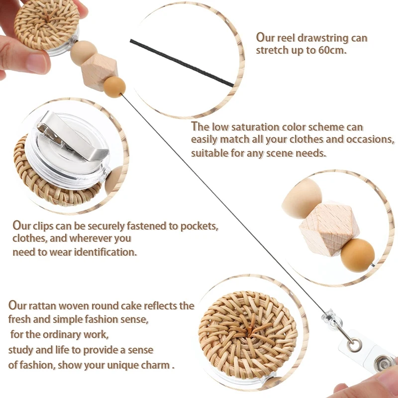 NEW-3 Pieces Silicone Bead Badge Holder Reel Retractable ID Badge Clip Nurse Badge Holder Reels Beaded ID Name Badge Holder
NEW-3 Pieces Silicone Bead Badge Holder Reel Retractable ID Badge Clip Nurse Badge Holder Reels Beaded ID Name Badge Holder