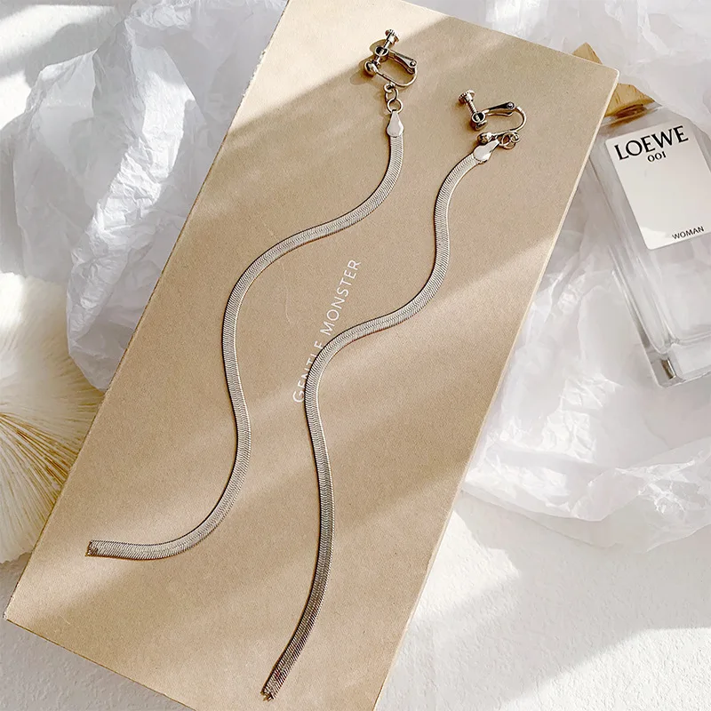 Korean Earrings Tassel Chain Earrings No Hole Ear Long Chain Clip On Earring Without Piercing Minimalist Earrings Jewelry
Korean Earrings Tassel Chain Earrings No Hole Ear Long Chain Clip On Earring Without Piercing Minimalist Earrings Jewelry