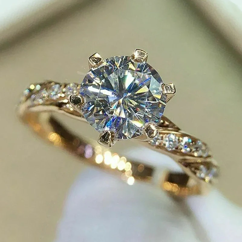 Huitan Luxury Women Wedding Rings with Sparkling Cubic Zirconia Gold Color Proposal Engagement Rings for Lover Fashion Jewelry
Huitan Luxury Women Wedding Rings with Sparkling Cubic Zirconia Gold Color Proposal Engagement Rings for Lover Fashion Jewelry