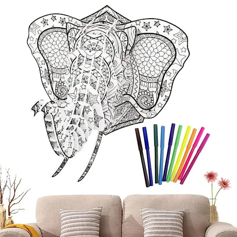 3D Coloring Puzzle 3D Painting Puzzle Set 3D Painting Puzzle Kit With 10 Coloring Pens Early Educational Creativity Development
3D Coloring Puzzle 3D Painting Puzzle Set 3D Painting Puzzle Kit With 10 Coloring Pens Early Educational Creativity Development