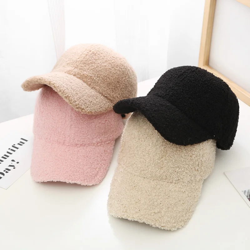 Autumn Winter Baseball Cap Women Artificial Lamb Wool Hats Version Tide Warm Cap Plush Baseball Caps Spring Baseball Cap
Autumn Winter Baseball Cap Women Artificial Lamb Wool Hats Version Tide Warm Cap Plush Baseball Caps Spring Baseball Cap