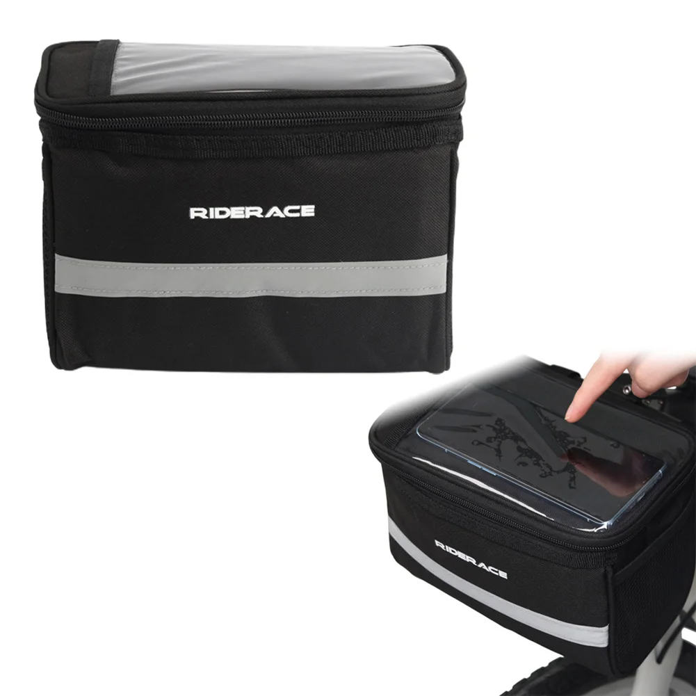 Bicycle Front Bag Waterproof Handlebar Bag For MTB With Reflective Strip Compatible With Mobile Phones Within 6.5 Inches
Bicycle Front Bag Waterproof Handlebar Bag For MTB With Reflective Strip Compatible With Mobile Phones Within 6.5 Inches