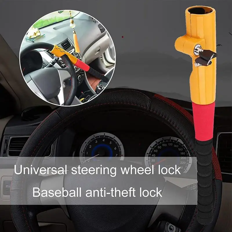 Baseball Bat Steering Wheel universal Lock Baseball Bat Style Car Steering Wheel Locks Anti-Theft And Defense Lock With 2 Keys
Baseball Bat Steering Wheel universal Lock Baseball Bat Style Car Steering Wheel Locks Anti-Theft And Defense Lock With 2 Keys