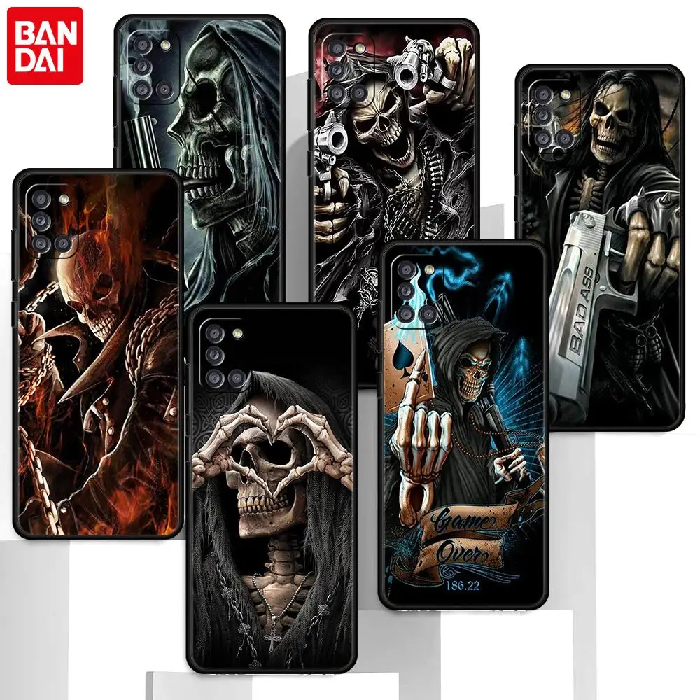 Fashion Skull Skeleton Grim Reaper Case For Samsung Galaxy A12 A52 A51 A32 A21s A71 A31 A32 A02s A72 A41 A22 A11 Phone Cover Bag
Fashion Skull Skeleton Grim Reaper Case For Samsung Galaxy A12 A52 A51 A32 A21s A71 A31 A32 A02s A72 A41 A22 A11 Phone Cover Bag
