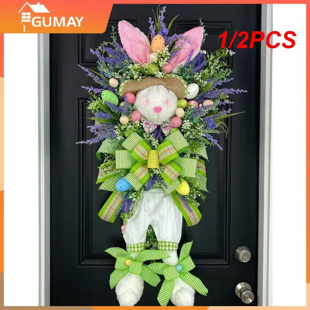 1/2PCS Easter Rabbit Wreath For Front Door Easter Bunny Door Pendant Ornament Easter For Home Decor Easter Garden Decoration 
1/2PCS Easter Rabbit Wreath For Front Door Easter Bunny Door Pendant Ornament Easter For Home Decor Easter Garden Decoration