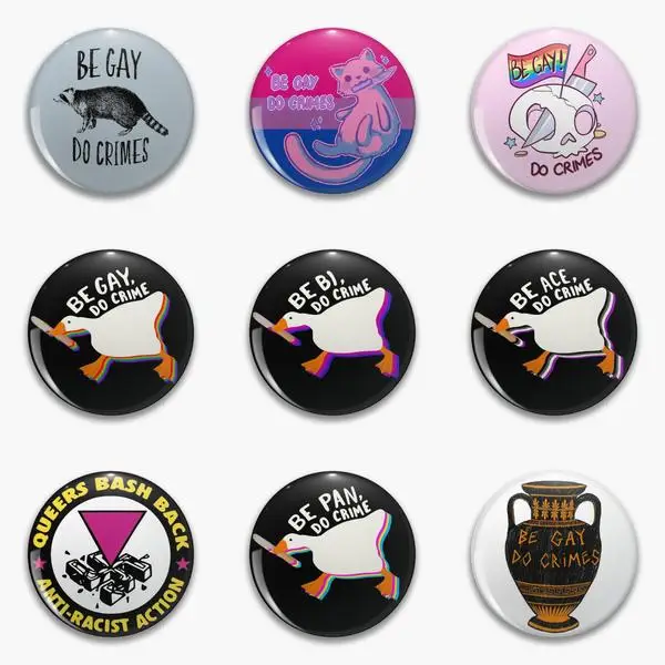 Be Gay Do Crimes Crime Bi Soft Button Pin Customizable Badge Hat Metal Decor Collar Women Brooch Fashion Lapel Pin Cartoon
Be Gay Do Crimes Crime Bi Soft Button Pin Customizable Badge Hat Metal Decor Collar Women Brooch Fashion Lapel Pin Cartoon