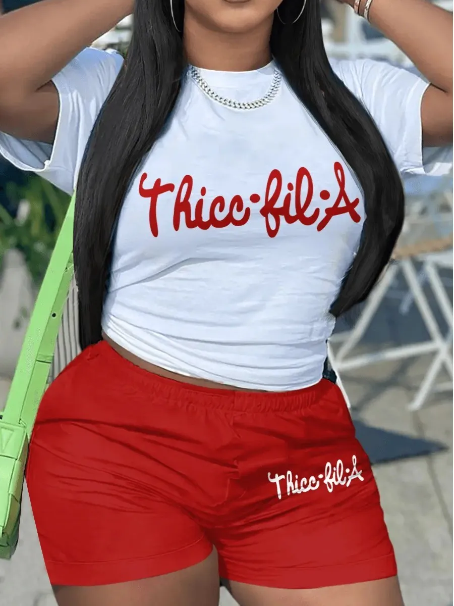 LW Letter Print Two Pieces Shorts Suits O Neck Short Sleeve Simple Tshirt Top&Elastic Waist Matching Bottoms 2pcs Outfits
LW Letter Print Two Pieces Shorts Suits O Neck Short Sleeve Simple Tshirt Top&Elastic Waist Matching Bottoms 2pcs Outfits