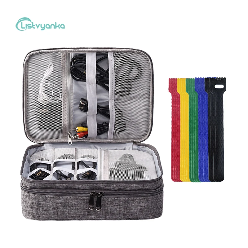 Cable Organizer Bag Electronic Storage Bag Digital Accessories Pouch Gadgets USB Headphones Power Bank Case Travel Portable
Cable Organizer Bag Electronic Storage Bag Digital Accessories Pouch Gadgets USB Headphones Power Bank Case Travel Portable