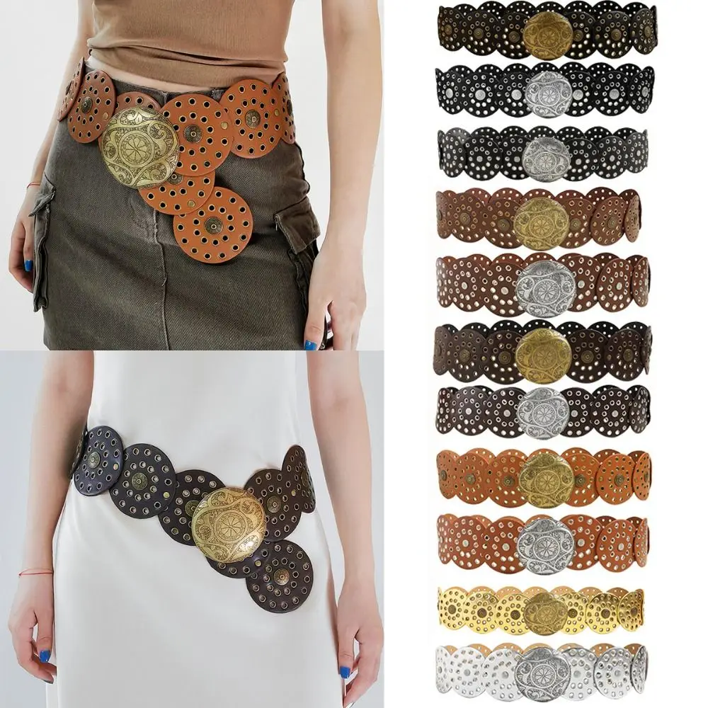 Y2K Hot Hollow Western Style Exaggerated Cowboy Wide Disc Belt Women Vintage Soft Durable Belt
Y2K Hot Hollow Western Style Exaggerated Cowboy Wide Disc Belt Women Vintage Soft Durable Belt