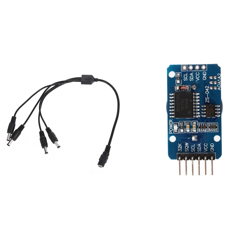 1 Socket To Plug 4 DC Splitter & DC 3.3-5.5V DS3231 High Precision Real-Time Clock Module For MCU
1 Socket To Plug 4 DC Splitter & DC 3.3-5.5V DS3231 High Precision Real-Time Clock Module For MCU