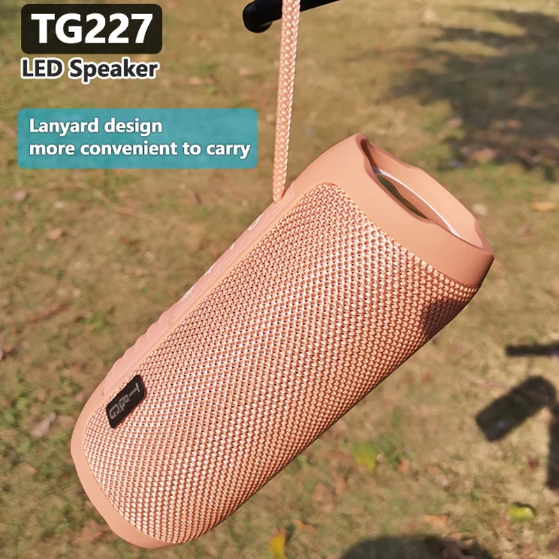 

TG227 Portable Bluetooth Speaker Wireless Bass Subwoofer Waterproof Outdoor Column Boombox Stereo Loudspeaker Music Center FM TF