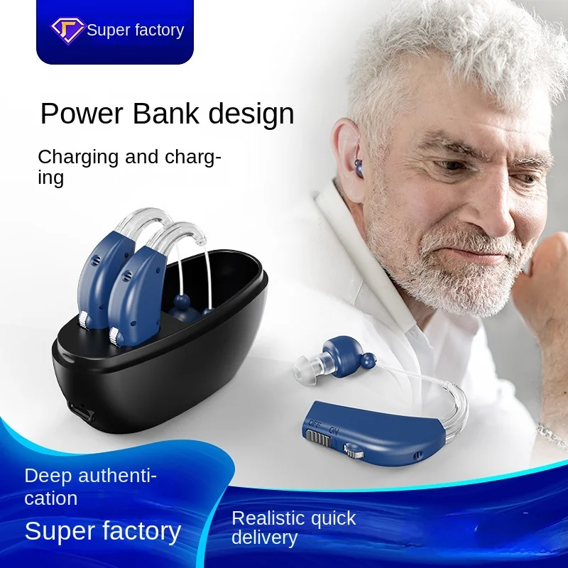 

Rechargeable Mini Digital Hearing Aid Sound Amplifiers Wireless Ear Aids for Elderly Moderate to Severe Loss Drop Shipping
