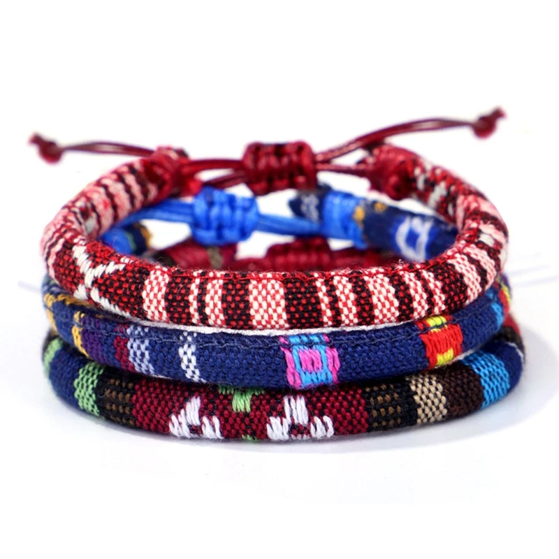 Ethnic Farbic Rope Trendy Bracelet Simple Boho Handmade Geometric Flower Bracelet for Women Men Cotton Charm Jewelry
Ethnic Farbic Rope Trendy Bracelet Simple Boho Handmade Geometric Flower Bracelet for Women Men Cotton Charm Jewelry