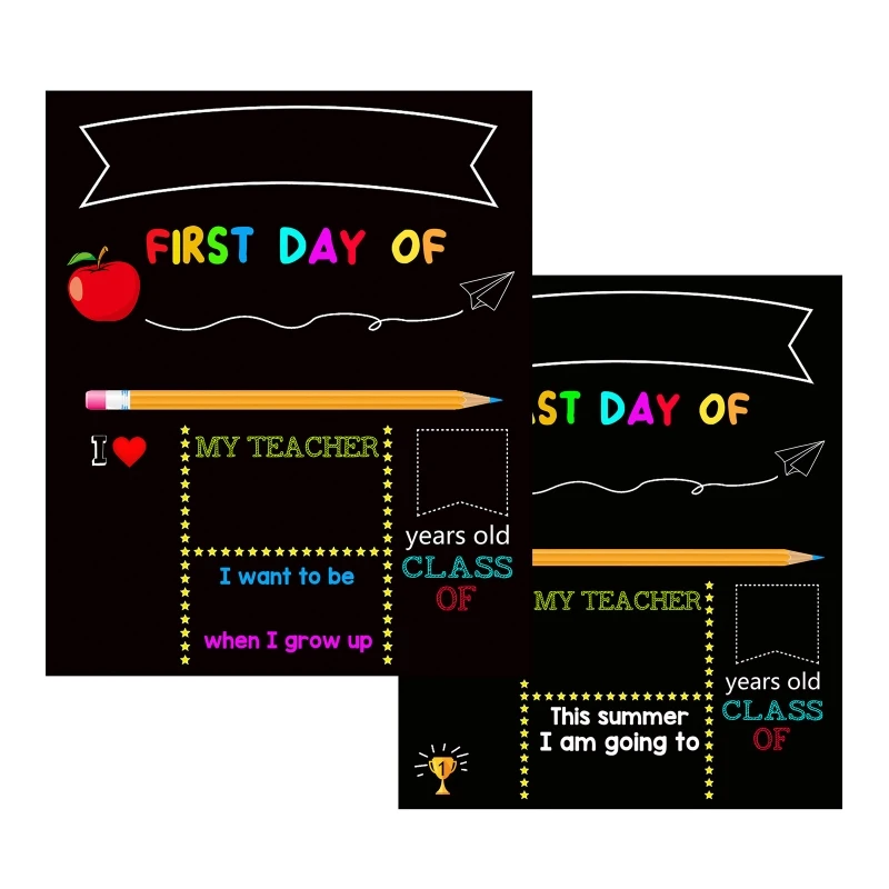 My 1st & Last Days of School Chalkboard for Kid Boy Girl 10x12Inch Double Sided Chalkboard Sign Kindergarten Photo Props
My 1st & Last Days of School Chalkboard for Kid Boy Girl 10x12Inch Double Sided Chalkboard Sign Kindergarten Photo Props