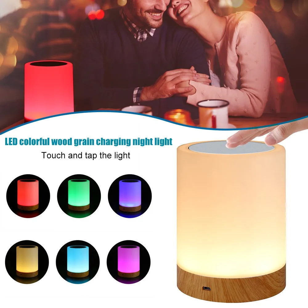 USB Rechargeable Touching Control Bedside Light Dimmable Table Lamp LED RGB Night Light For Living Room Bedrooms Office
USB Rechargeable Touching Control Bedside Light Dimmable Table Lamp LED RGB Night Light For Living Room Bedrooms Office