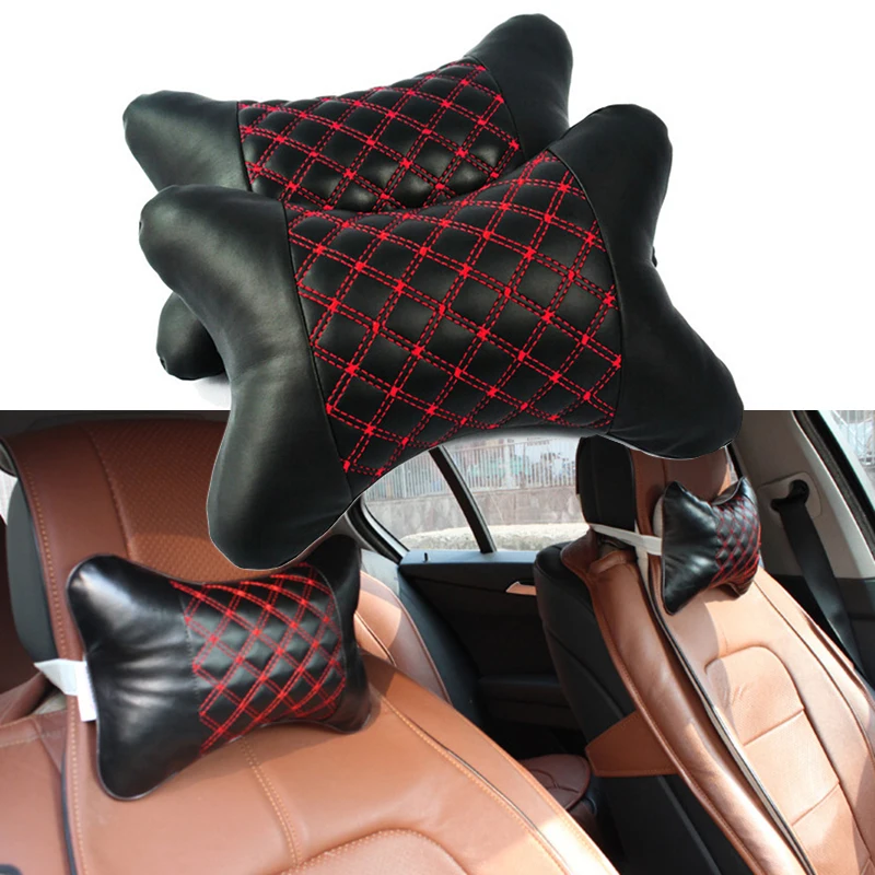 Universal Car Neck Pillows Both Side Pu Leather Pack Headrest For Head Pain Relief Filled Fiber Car Pillow Neck Pillow For Car
Universal Car Neck Pillows Both Side Pu Leather Pack Headrest For Head Pain Relief Filled Fiber Car Pillow Neck Pillow For Car