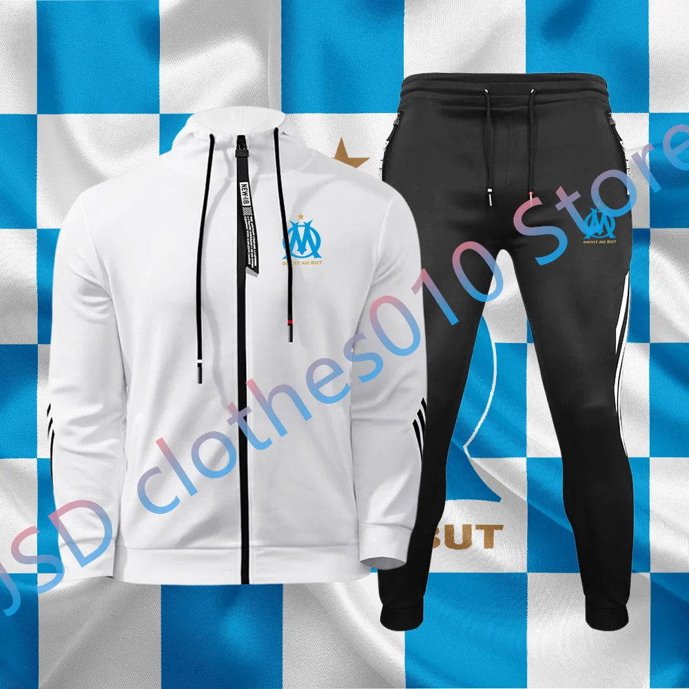 Winter Men's Sweatshirt + Sweatpants Suit Team Print Zipper Hoodie Male Fitness Sportswear Set Football Uniform Hobby Clothing 
Winter Men's Sweatshirt + Sweatpants Suit Team Print Zipper Hoodie Male Fitness Sportswear Set Football Uniform Hobby Clothing