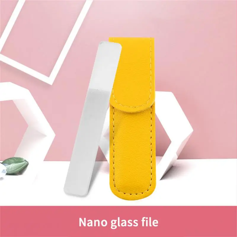 Nail File Nail Polish Transparent Sanding Polishing Nano Glass Files With Leather Cover Nail Equipment Manicure Buffer Nail Tool
Nail File Nail Polish Transparent Sanding Polishing Nano Glass Files With Leather Cover Nail Equipment Manicure Buffer Nail Tool