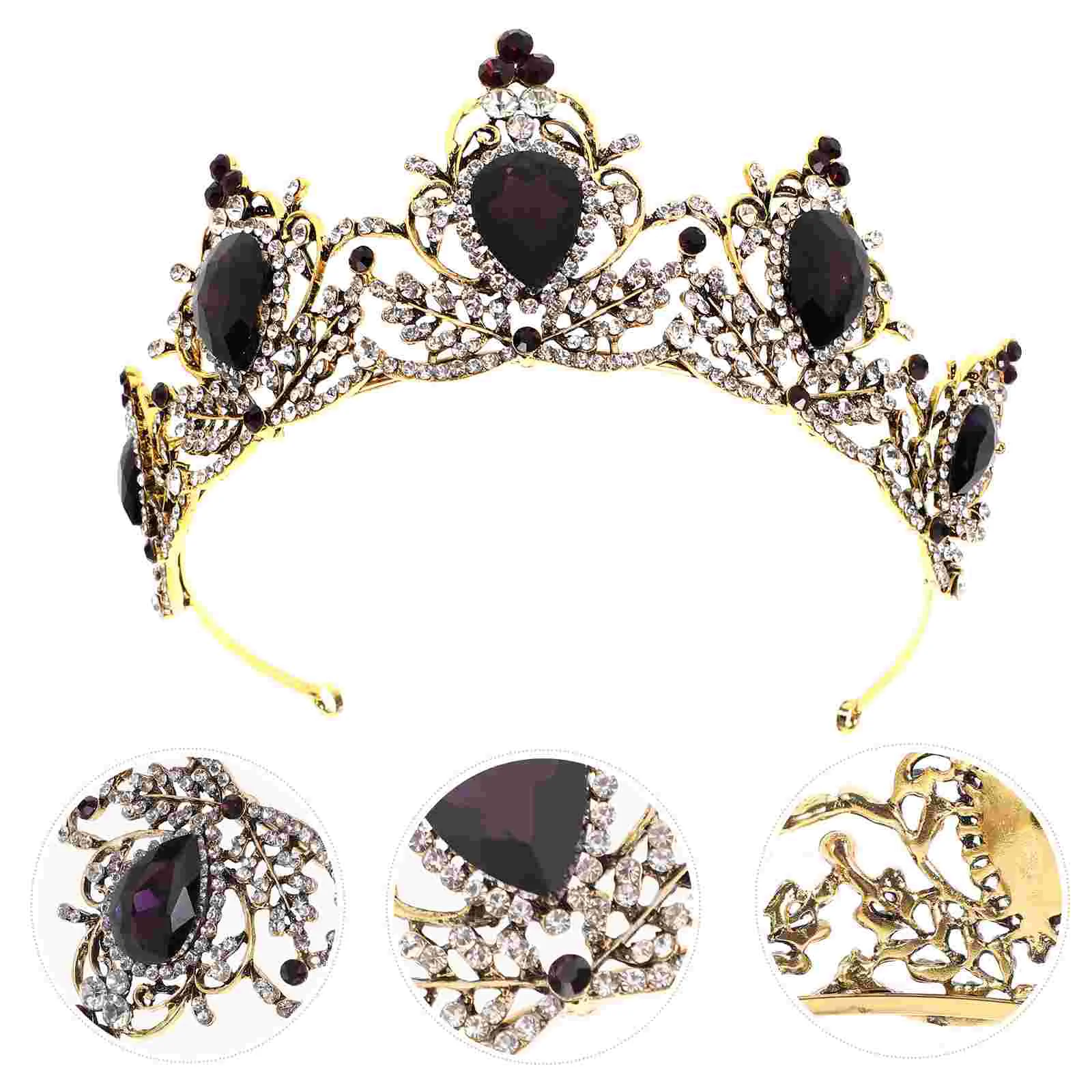 Crown Hairband Women's Fashion Headbands Bride Fashion Crystal Headwear Bridal Headdress 
Crown Hairband Women's Fashion Headbands Bride Fashion Crystal Headwear Bridal Headdress