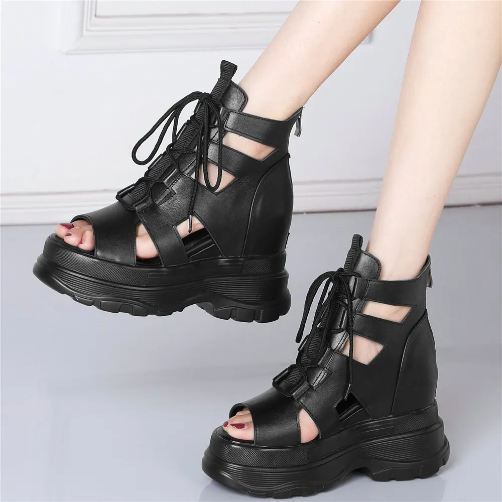 New Platform Pumps Women Genuine Leather Wedges High Heel Gladiator Sandals Female Summer Open Toe Fashion Sneakers Casual Shoes
New Platform Pumps Women Genuine Leather Wedges High Heel Gladiator Sandals Female Summer Open Toe Fashion Sneakers Casual Shoes