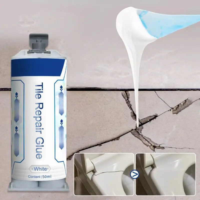 

Tile Repair Agent Adhesive Ceramic Tile Repair Glue Marble Brick Floor Toilet Washbasin Glaze Repair Crack Repair Caulk Glue