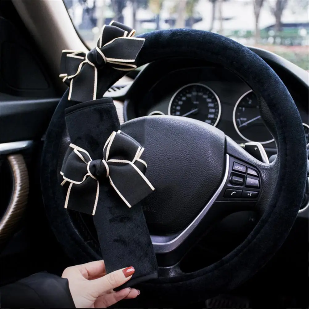Universal Car Belt Cushions Pads Seatbelts Protective Wear Resistant Plush Soft Bowknot Decor Car Safety Belt Shoulder Pad
Universal Car Belt Cushions Pads Seatbelts Protective Wear Resistant Plush Soft Bowknot Decor Car Safety Belt Shoulder Pad