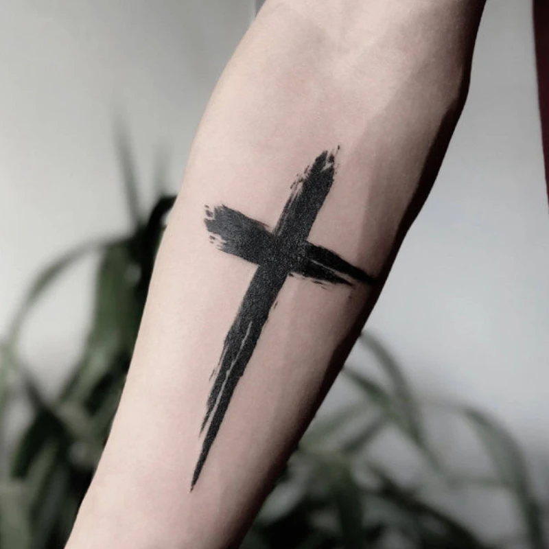 Herb Juice Cross Tattoo Stickers for Men Women Long Lasting Waterproof Fake Tattoo Corss Art Temporary Tattoos Arm Tattoo 
Herb Juice Cross Tattoo Stickers for Men Women Long Lasting Waterproof Fake Tattoo Corss Art Temporary Tattoos Arm Tattoo