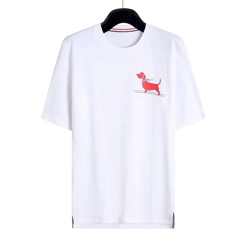 TB THOM Men's T-shirts 2023 New Arrival Skateboard Puppy Design Short Sleeve Tee Fashion Casual Cotton Round Neck Men's Clothing
TB THOM Men's T-shirts 2023 New Arrival Skateboard Puppy Design Short Sleeve Tee Fashion Casual Cotton Round Neck Men's Clothing