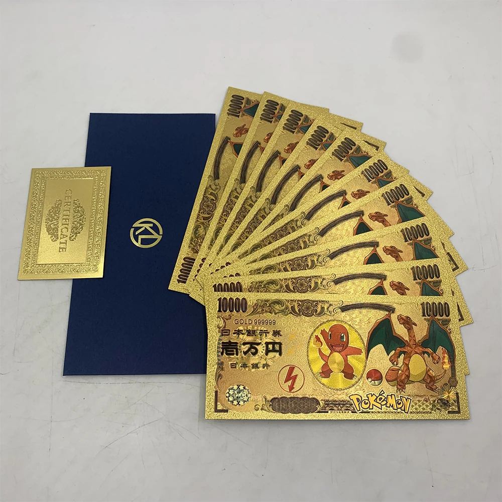 10pcs/set Japan Anime series golden cards Cute Animals Gold Banknote for Collection best gifts for kids' birthday and christmas
10pcs/set Japan Anime series golden cards Cute Animals Gold Banknote for Collection best gifts for kids' birthday and christmas
