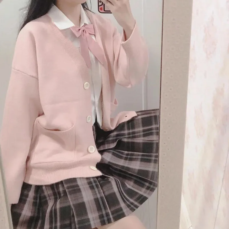 Cardigan Women Solid Oversize Loose Sweaters Student Preppy Sweet Girl Cute Knitwear Cardigan Sweater Pink Sweater
Cardigan Women Solid Oversize Loose Sweaters Student Preppy Sweet Girl Cute Knitwear Cardigan Sweater Pink Sweater