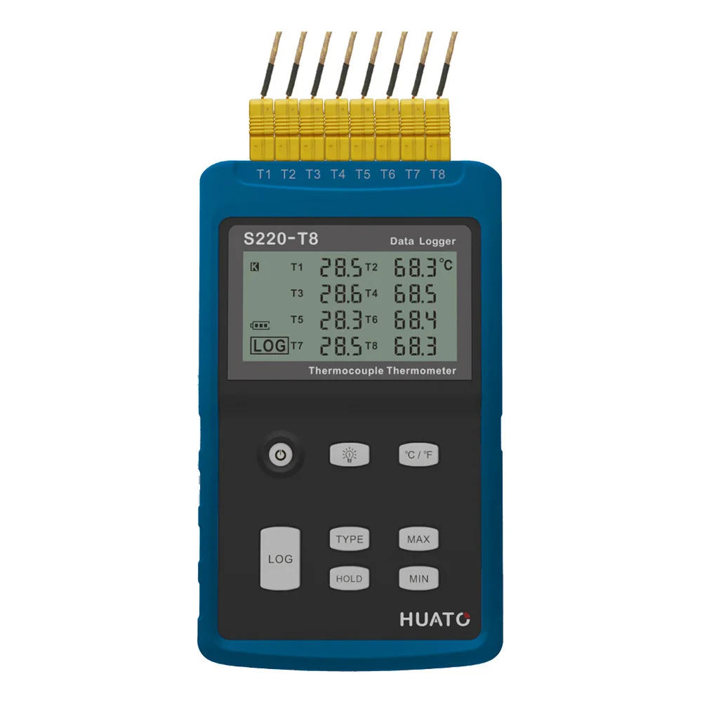 Temperature Recorder S220-T8 Multi-channels Datalogging Temperature Meter K Type Thermocouple Oven Recorder, Handhold Equipment
Temperature Recorder S220-T8 Multi-channels Datalogging Temperature Meter K Type Thermocouple Oven Recorder, Handhold Equipment