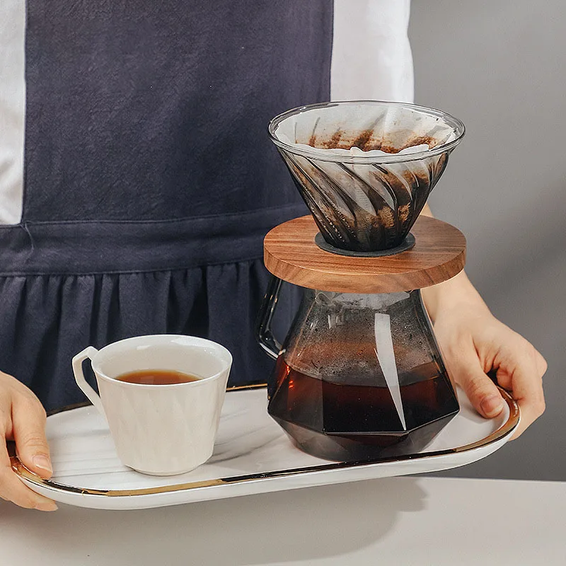 Hand-Brewed Coffee Pot High Borosilicate Glass Filter Coffee Appliance Coffee Sharing Pot V60 Filter Cup Set Drip-Type Cloud Pot
Hand-Brewed Coffee Pot High Borosilicate Glass Filter Coffee Appliance Coffee Sharing Pot V60 Filter Cup Set Drip-Type Cloud Pot