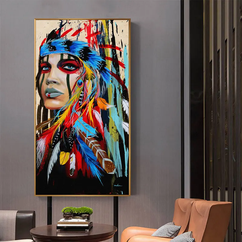 Indian Bohemia Graffiti Beauty Posters Prints Abstract Watercolor Woman Canvas Painting Living Room Home Decor Wall Art Pictures
Indian Bohemia Graffiti Beauty Posters Prints Abstract Watercolor Woman Canvas Painting Living Room Home Decor Wall Art Pictures