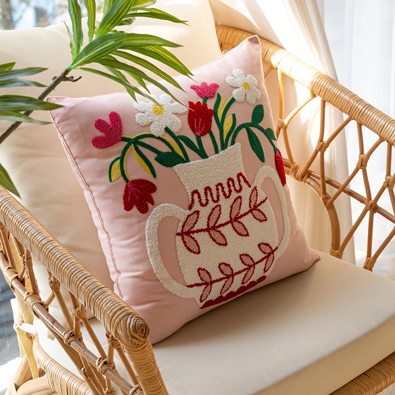 3D Flora Pot Tuted Embroidery Cushion Cover Retro Country Style Decorative Pillow Case Chic Room Sofa Chair Bed Coussin
3D Flora Pot Tuted Embroidery Cushion Cover Retro Country Style Decorative Pillow Case Chic Room Sofa Chair Bed Coussin