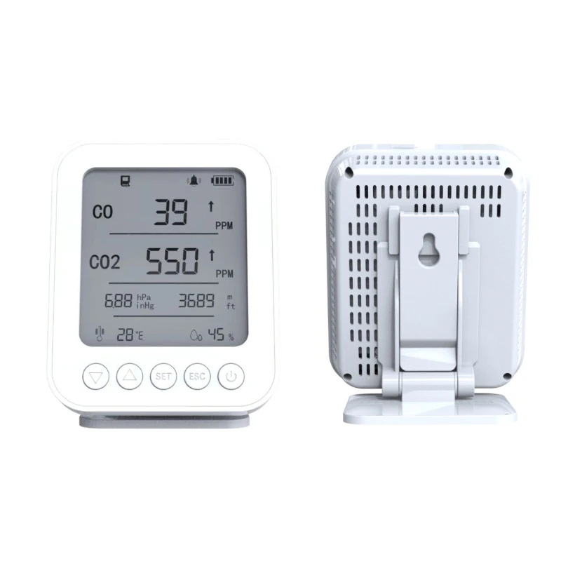 CO2 Carbon Dioxide Air Quality Monitor, Pollution & Ventilation Meter, Tester,Temperature and Humidity Sensor
CO2 Carbon Dioxide Air Quality Monitor, Pollution & Ventilation Meter, Tester,Temperature and Humidity Sensor