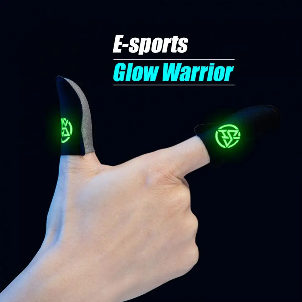 1 Pair Sensitive Touch Screen Thumb Sleeve Breathable Luminous Gaming Finger Cover Gloves for Screen Game Practical Access
1 Pair Sensitive Touch Screen Thumb Sleeve Breathable Luminous Gaming Finger Cover Gloves for Screen Game Practical Access