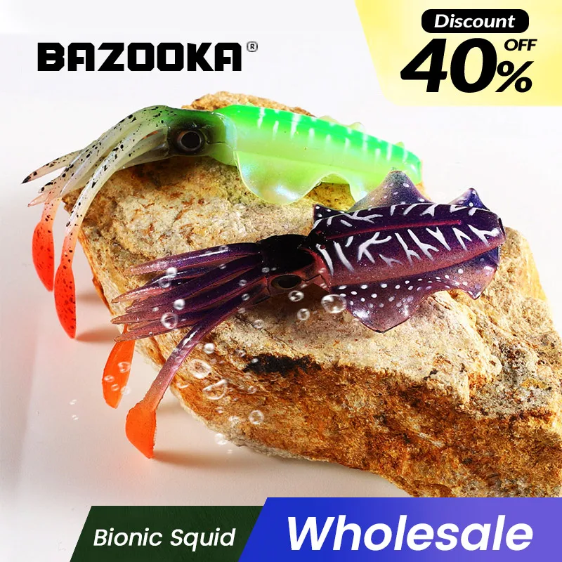 Bazooka Bionic Squid Lure Fishing Soft Silicone Trolling Luminous Octopus Skirts UV Jig For Sea Wobbler Winter Bait
Bazooka Bionic Squid Lure Fishing Soft Silicone Trolling Luminous Octopus Skirts UV Jig For Sea Wobbler Winter Bait