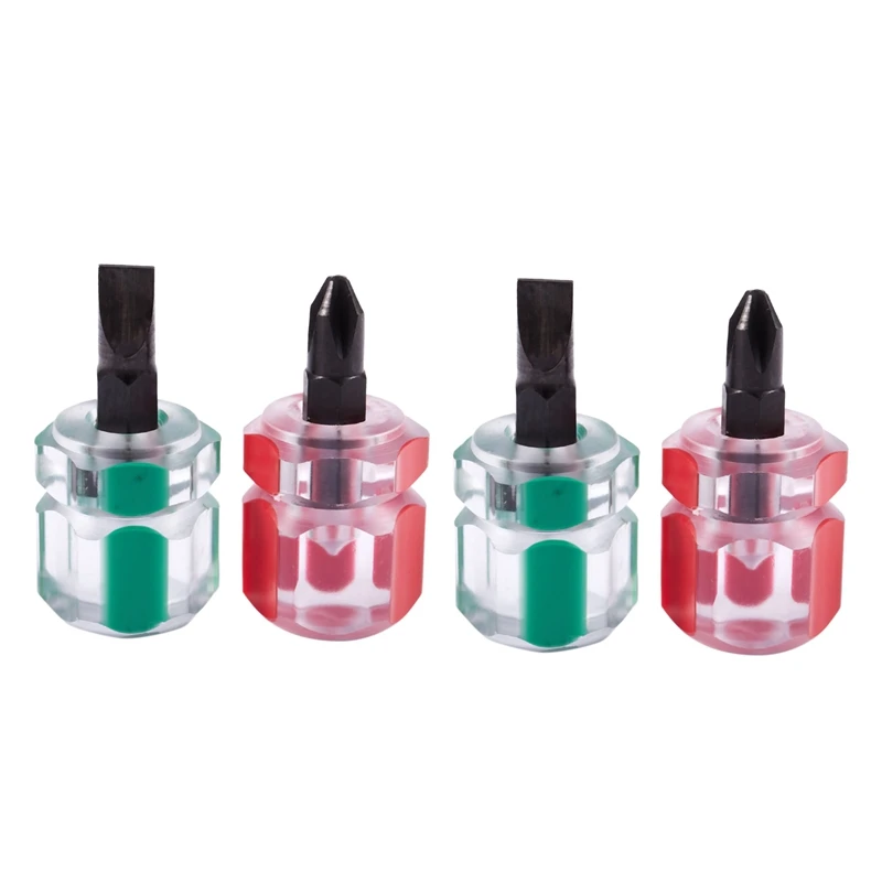 4 Pcs Flat Phillips Screwdriver Mini Screw Driver Short Small Split Repair Tools Kit Set Green+Red 
4 Pcs Flat Phillips Screwdriver Mini Screw Driver Short Small Split Repair Tools Kit Set Green+Red