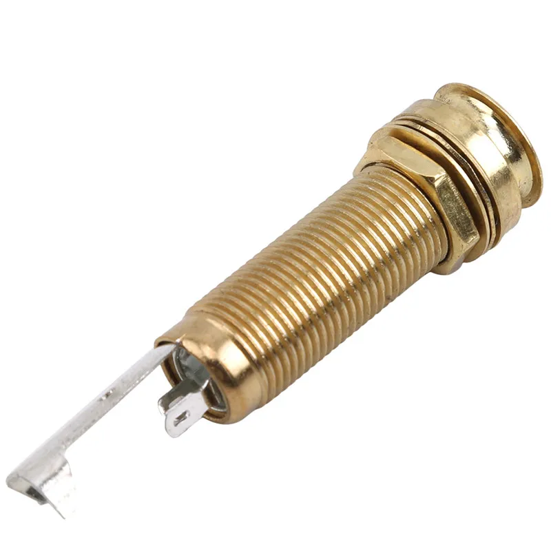 Guitar Endpin Jack Dual Track Plug Sockets End Pin Output 6.35mm Jack Output Copper Material For Acoustic Electric Guitar
Guitar Endpin Jack Dual Track Plug Sockets End Pin Output 6.35mm Jack Output Copper Material For Acoustic Electric Guitar