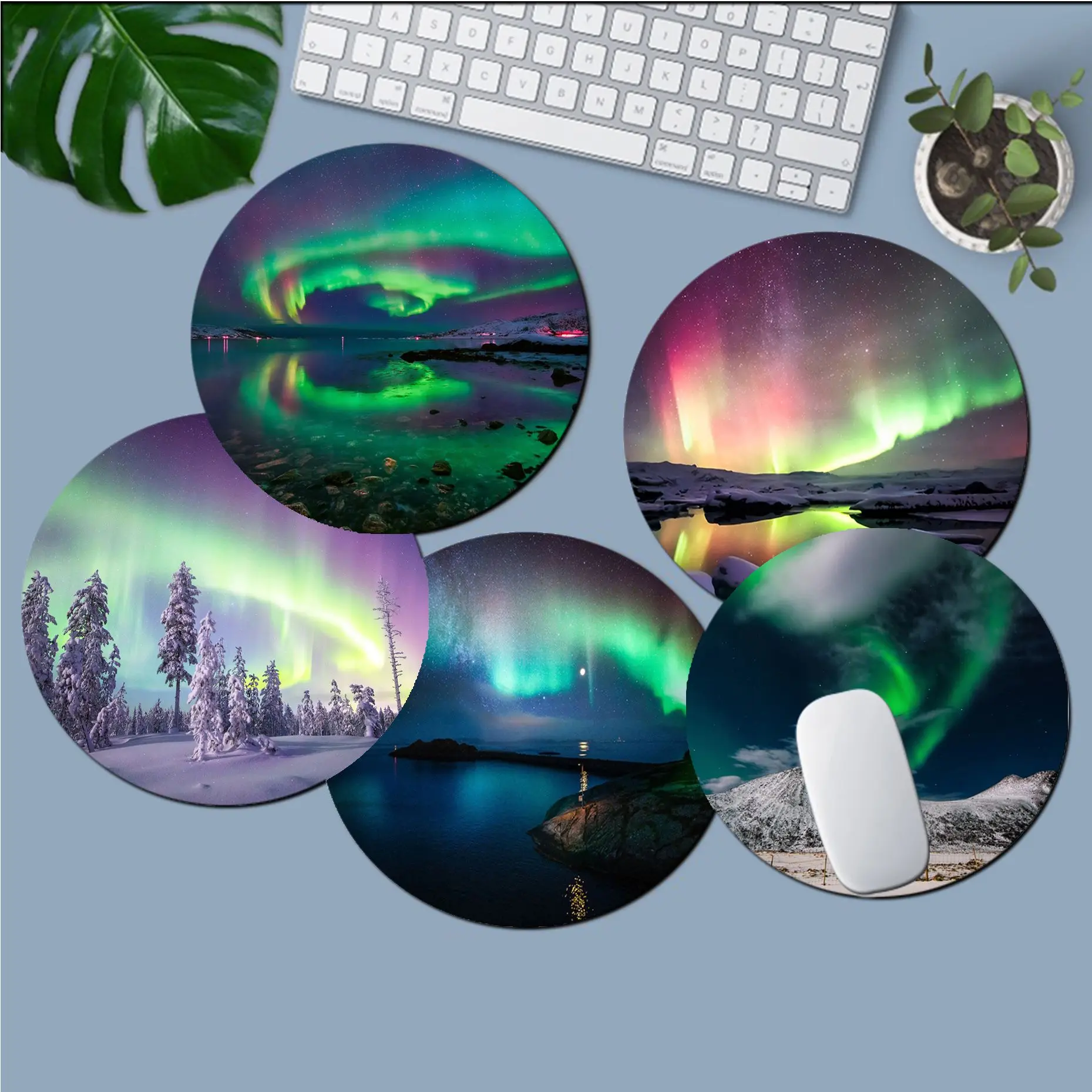 Aurora Polar Lights Round Custom Skin Thickened Mouse Pad Oversized Gaming Keyboard Table Mat Desk Set Accessories Desk Mats
Aurora Polar Lights Round Custom Skin Thickened Mouse Pad Oversized Gaming Keyboard Table Mat Desk Set Accessories Desk Mats