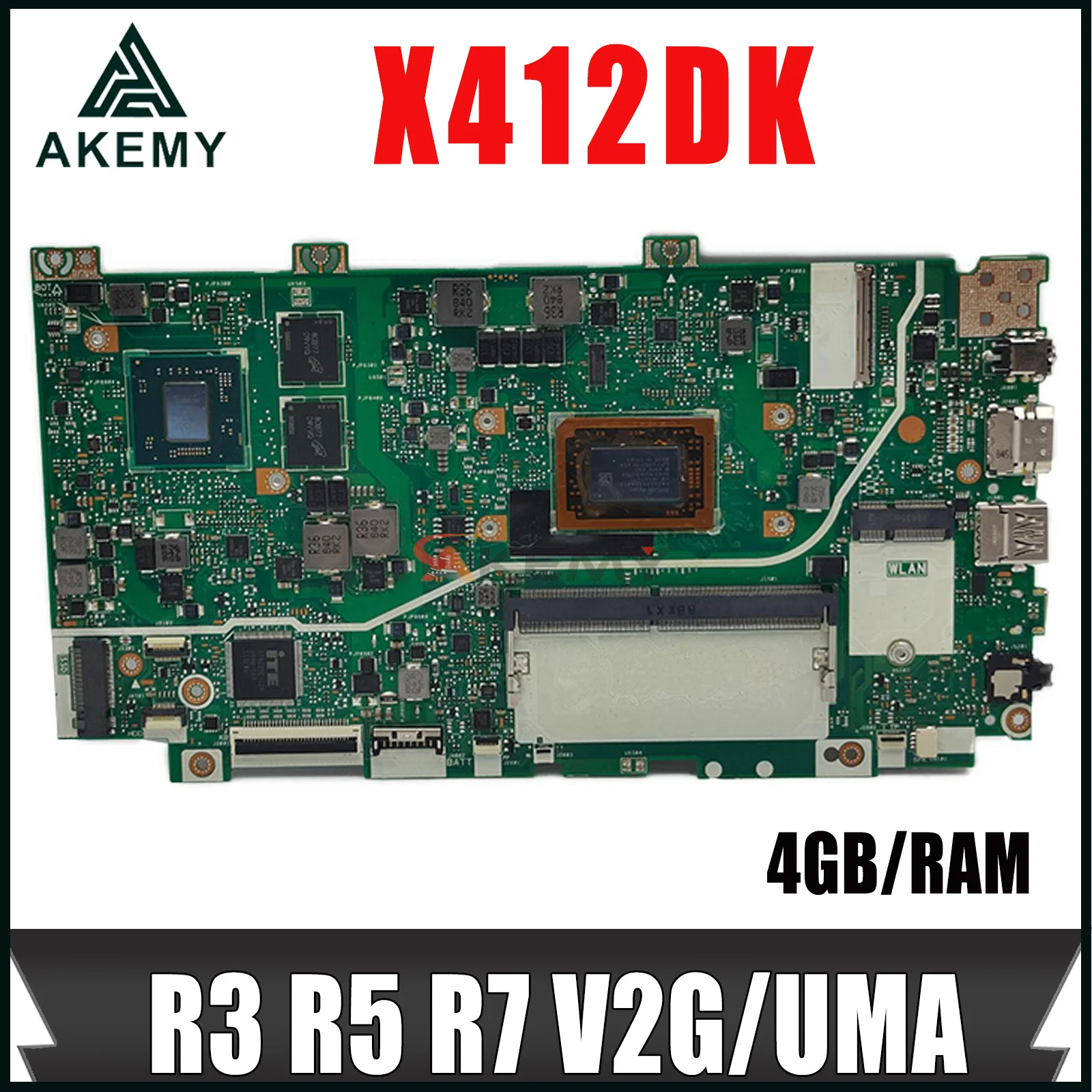 Mainboard X412DK R412DA F412DA A412DA A412DK F412DK X412DA Laptop Motherboard R3 R5 R7 4GB/RAM V2G/UMA Notebook MAIN BOARD
Mainboard X412DK R412DA F412DA A412DA A412DK F412DK X412DA Laptop Motherboard R3 R5 R7 4GB/RAM V2G/UMA Notebook MAIN BOARD