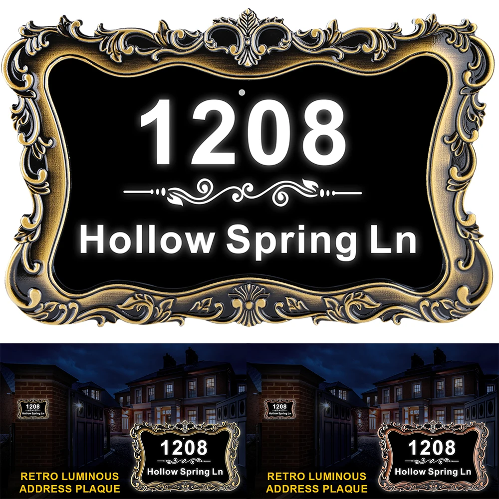 BILEEDA LED Address Plaque For House Personalized Custom Door Sign Plates For Home Street Name Apartment Housewarming Gifts
BILEEDA LED Address Plaque For House Personalized Custom Door Sign Plates For Home Street Name Apartment Housewarming Gifts